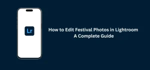 Festival photos in Lightroom editing guide thumbnail showing mobile screen and Lightroom logo
